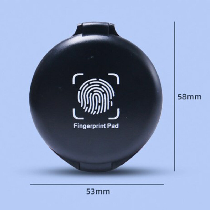 Fingerprint Ink Pad para Notário, Thumbprint Ink Pad, ID Security Identification Cards, Kit de Suprimentos