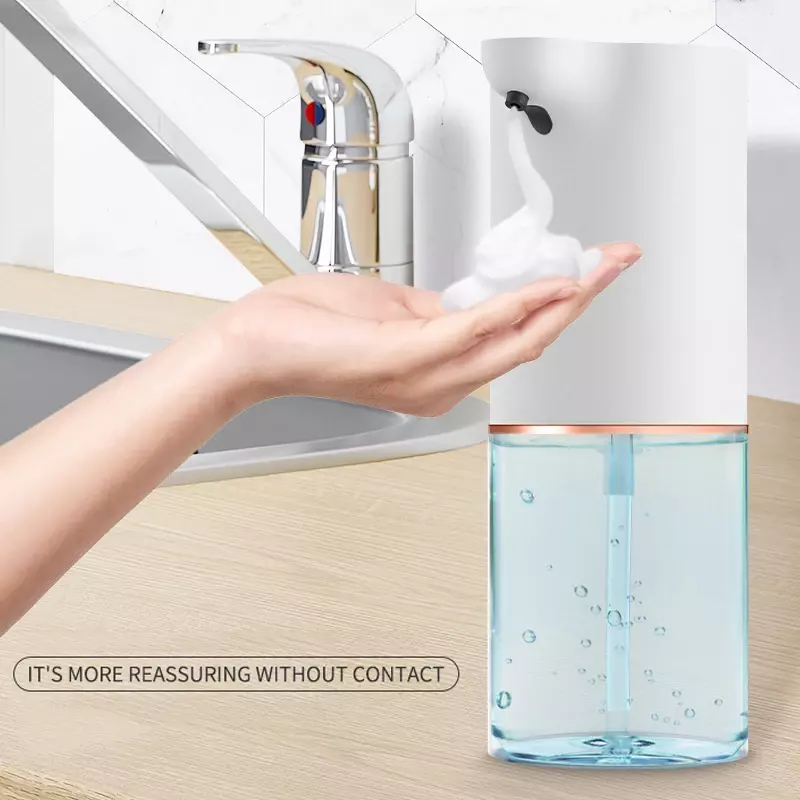 Dispensador automático de jabón para manos, máquina dispensadora de espuma con Sensor infrarrojo, sin contacto, USB, 280ml, novedad