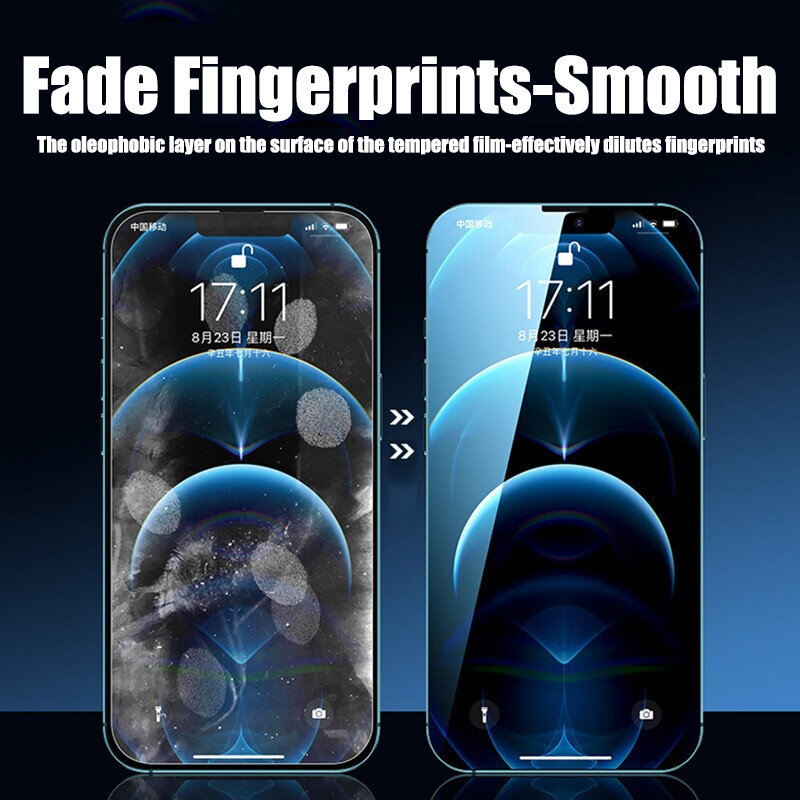 4 pçs capa de vidro completa para iphone 11 12 13 14 peru máximo protetor de tela no iphone 6 7 8 plus x xr xs máximo vidro