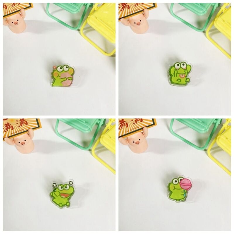 Acrylic Cartoon Double Sided Folder Personalized Cute Frog Hand Account Clip Thickening Multi-purpose Test Paper Clip