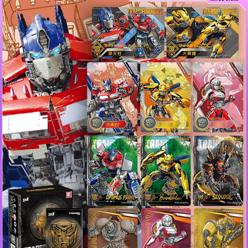 KAyou-Transformers Cybertron Anime Character Collection Card, Leader Edition, Optimus Prime, Periférico, Presentes para Crianças