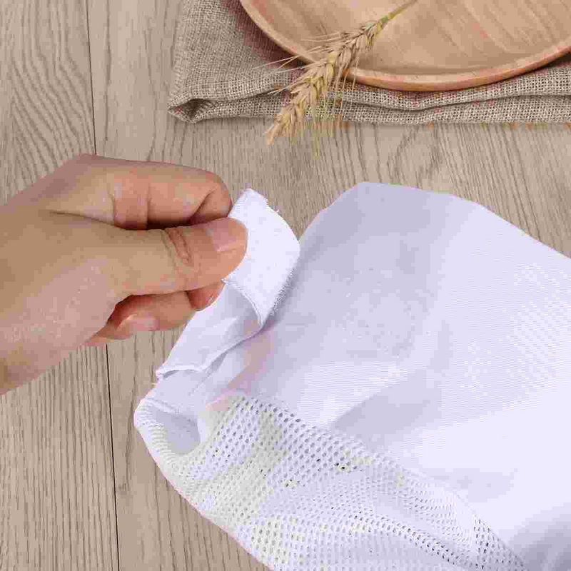 Topi koki katering profesional tengkorak jaring antilembap dengan tali dapat diatur-satu ukuran (putih)