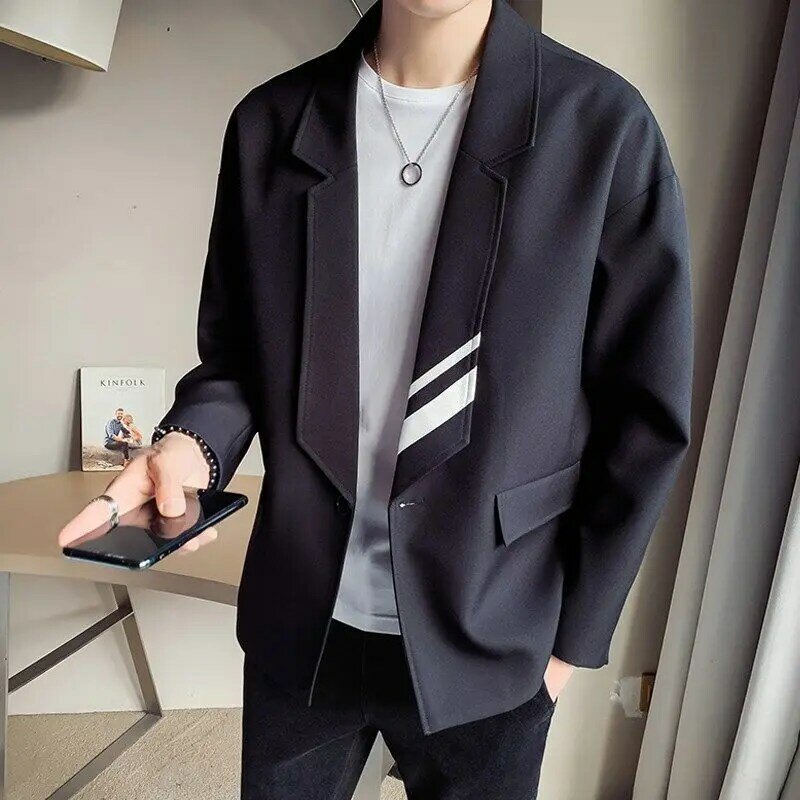 Jaqueta de alta qualidade masculina, roupa estilo coreano, leve e casual, estilo maduro, bonito, marca da moda, novo, na moda, 2 A23, 2023