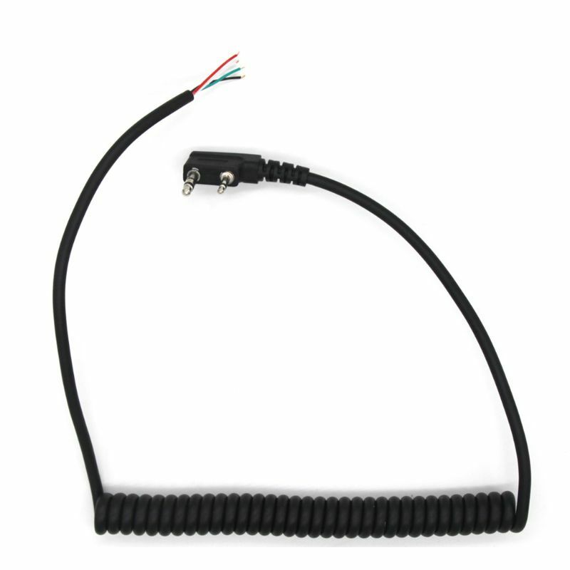 Universal Speaker Mic Cable for Baofeng UV5R for Kenwood TK-240 Linton Durable Walkie Talkie Speaker Cable