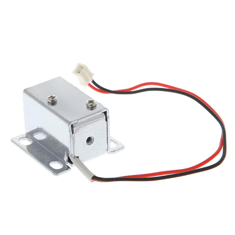 Slim 12V/0.4 A Electromagnetic Solenoid Lock Safe Small Size Easy to Install for Electirc Lock Cabinet Door Drawer Lock W3JD