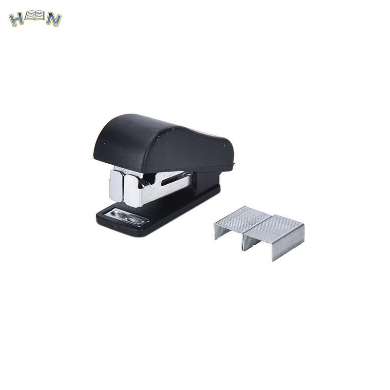 Practical Geometric manual stapler Staples set Mini cute grapadora papelaria Stationery Paper Binding Binder Book School Supply