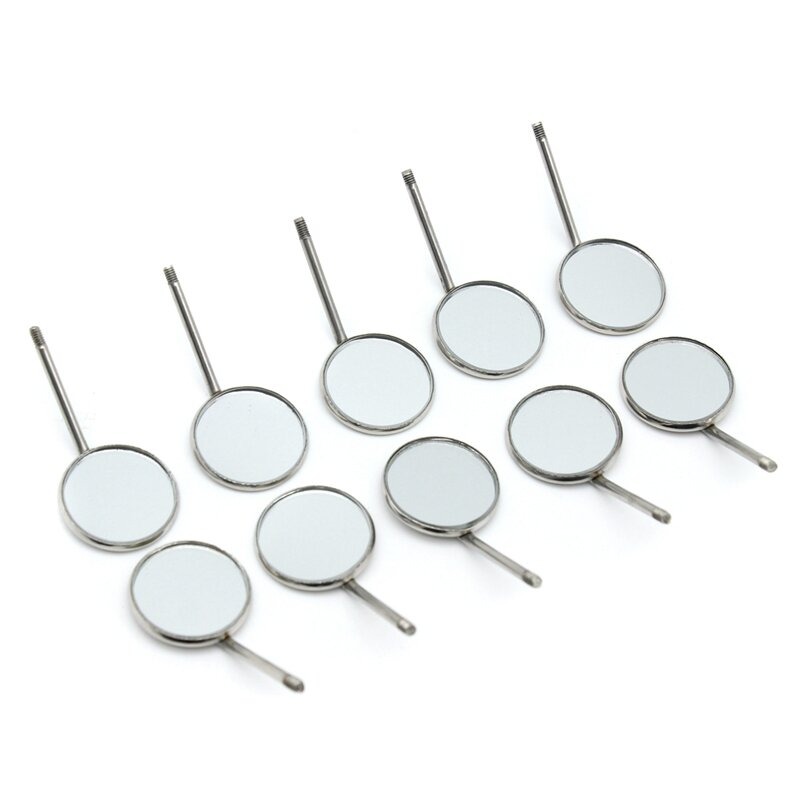 10pcs/set Dental Mouth Mirror Reflector Dentist Equipment Stainless Steel Dental Mouth Mirror Oral Care Tool Set Dental Lab