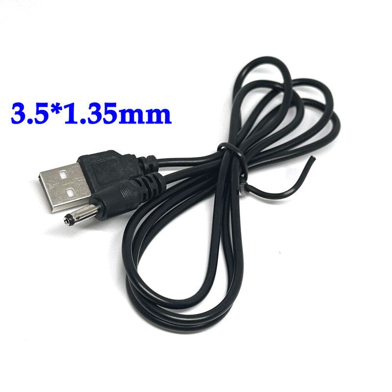 Kabel konektor kabel ekstensi Jack steker catu daya DC Female Female Female USB2.0 to DC 3.5*1.35mm