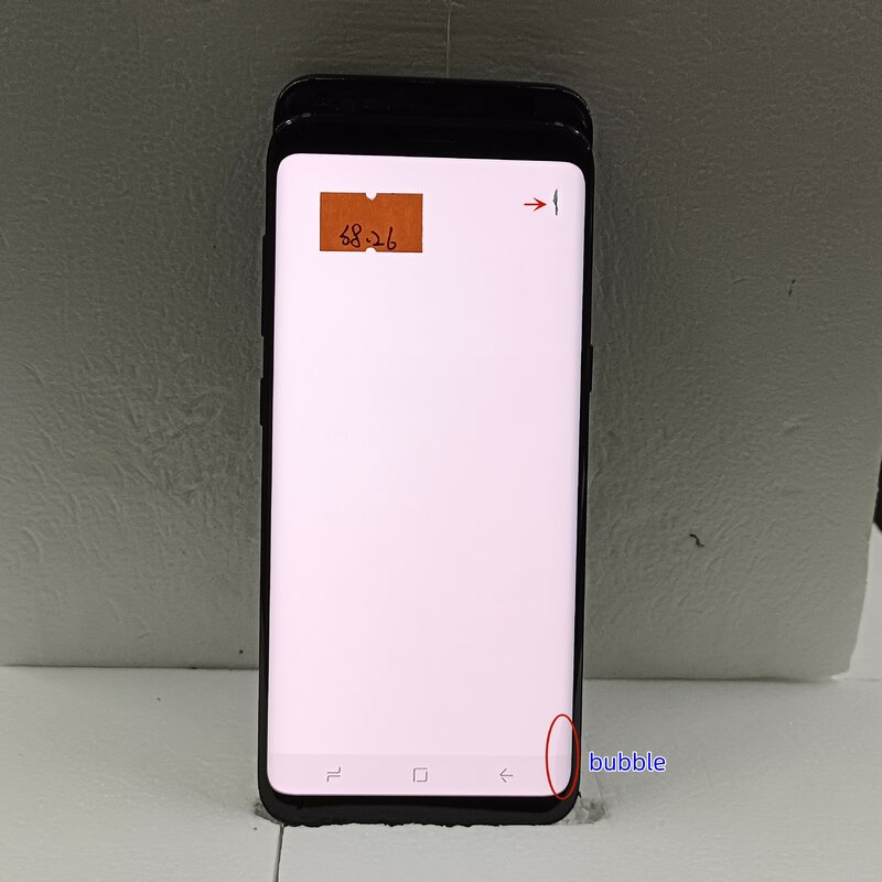 Super AMOLED For Samsung Galaxy S8 LCD DisplaySM-G950FD G950A G950U G950F Touch Screen Digitizer Panel Assembly With Line