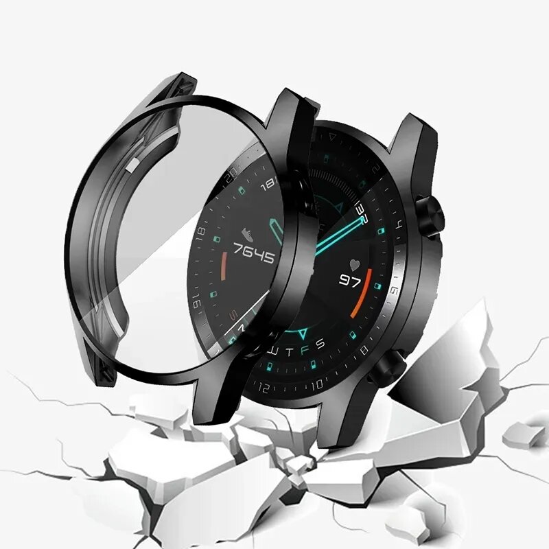 Huawei Watchの保護ケース,完全なスクリーンプロテクター,メッキカバー,g3 pro,43mm, 46mm
