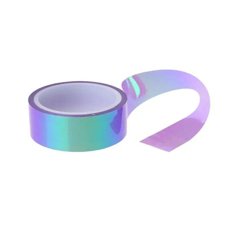 8 teile/satz Rhythmische Gymnastik Dekoration Holographische Glitter Band Ring Stick Zubehör 15mm * 5 m Schreibwaren Dekorative DIY Masking