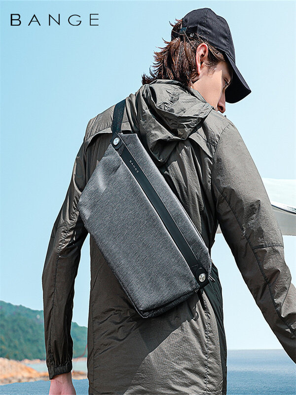 Нагрудная сумка Bange для мужчин и женщин, водонепроницаемая Спортивная Сумочка для отдыха, мессенджер, слинг на плечо для бега
