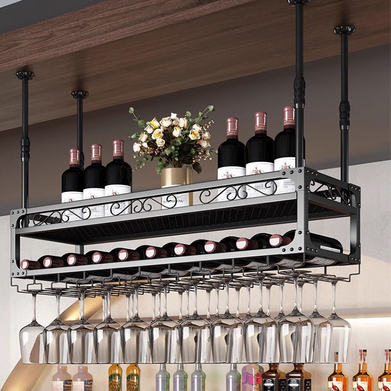Scaffali per Vino di design unico scaffali per Whisky industriale soggiorno Bar Cabinet Bottle Restaurant Mueble Para Vino Furniture