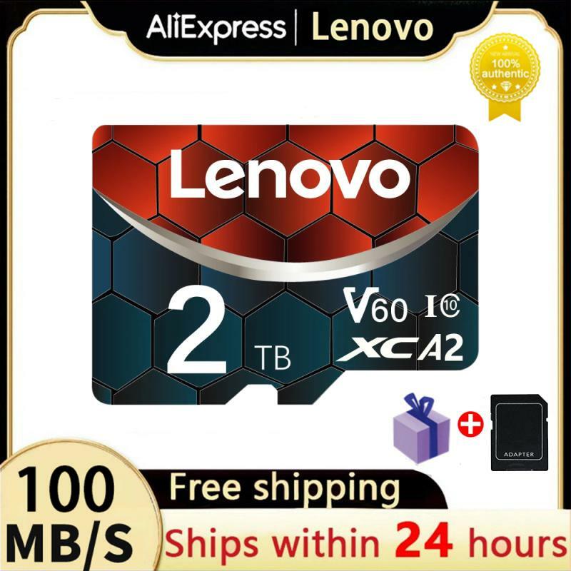 레노버 고속 메모리 카드 V60 128GB 마이크로 TF SD 카드, 256GB 미니 SD 카드, 512GB UHS-1 TF 플래시 카드, 닌텐도 스위치용, 2TB