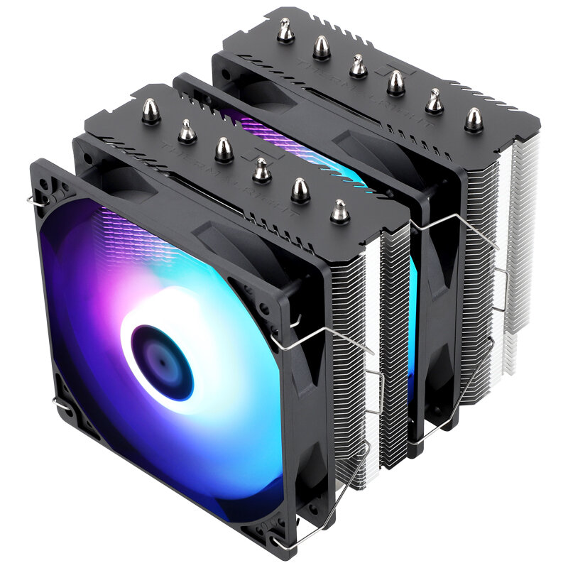 Thermalright-Dual Assassin 120 SE Dual-Tower Side Flow CPU Radiador, LGA1700, 1200, AM4, AM5, PA-120 Cooling