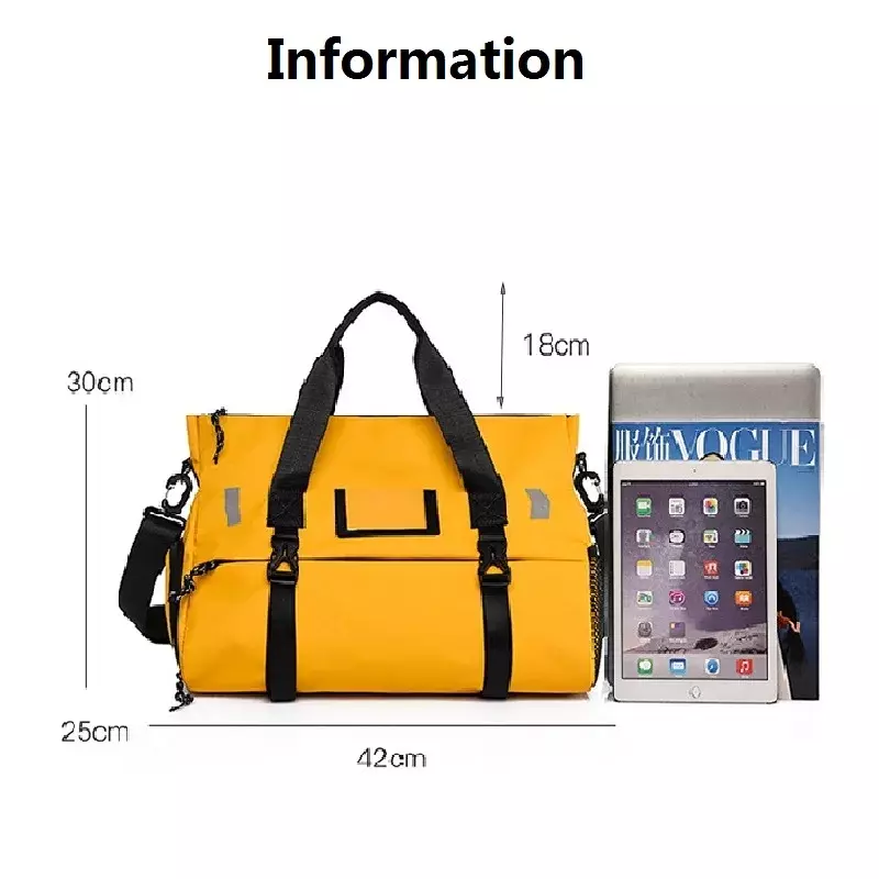 Gym Fitness Large Capacity Travel Bag Dry And Wet Separation Sports Handbag Luggage Portable Yoga Backpack