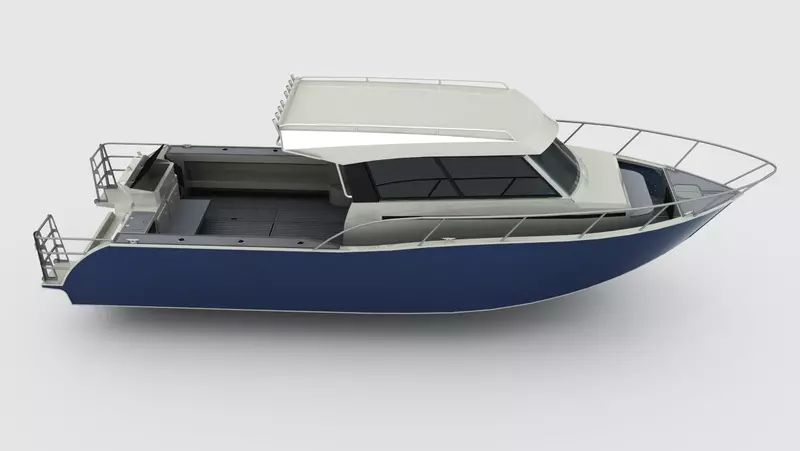 Kinocean-cabina de pesca de lujo, bote de aluminio duro, serie 2022