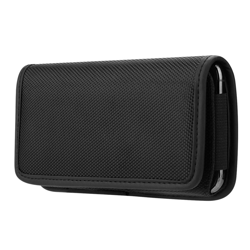 Men Vintage Waist Bag Oxford Cloth Phone  Sport Belt Hip Belt Holster Wallet Carry for Case Purse E74B