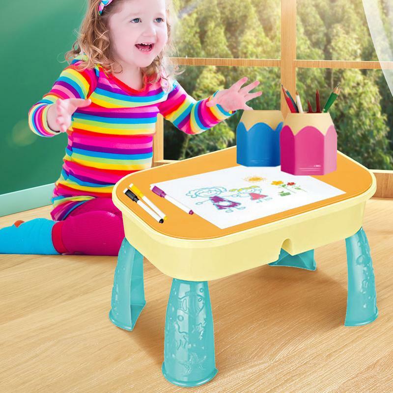 유아용 감각 테이블, 실내 및 실외 어린이 물 테이블, 샌드박스 테이블, 해변 모래 물 장난감, 유아 감각 놀이, 16 개