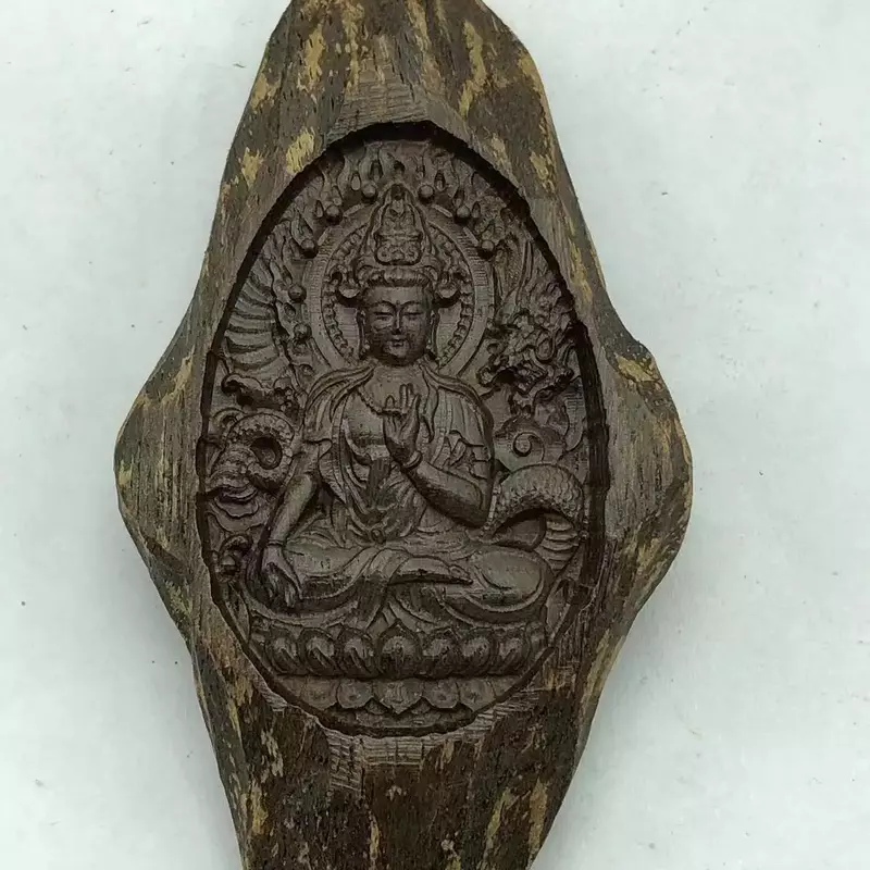 Fragrant Sandalwood Carved Pendant Zodiac Guardian Amulet Car Pendant Keychain Necklace for Men and Women Ward Off Evil Spirits