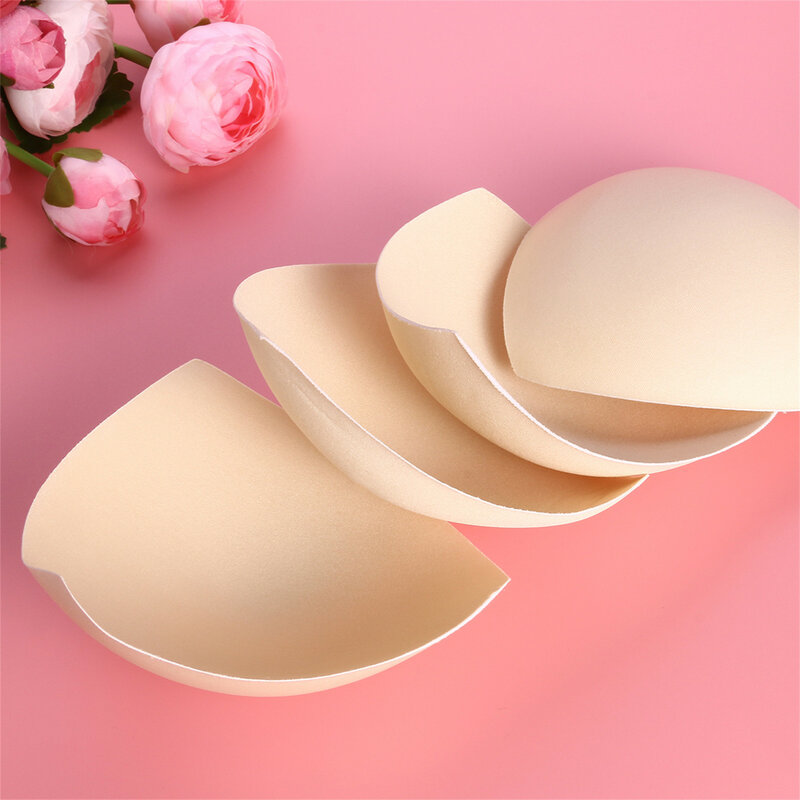 Swimsuit Padding Inserts Women Clothes Accessories Triangle Sponge Pads Chest Cups Breast Bra Bikini Inserts Chest Pad 3pairs
