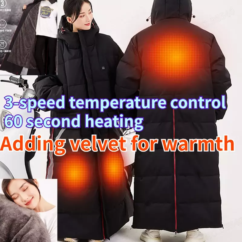 Tuta riscaldante intelligente giacca a vento per veicoli elettrici inverno peluche spessa antivento impermeabile giacca a vento per moto milwaumilwauh5525: 25