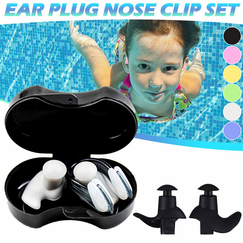 Silicone Impermeável Natação Ear Plugs Crianças Adulto Anti Noise Snore Confortável Dormir Tampões Som Isolamento Ear Protector