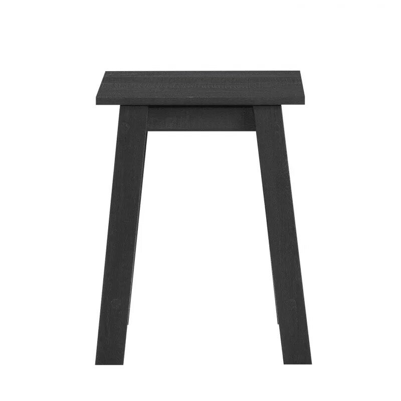 Filaary małe kwadratowe drewniane stolik, czarne wykończenie