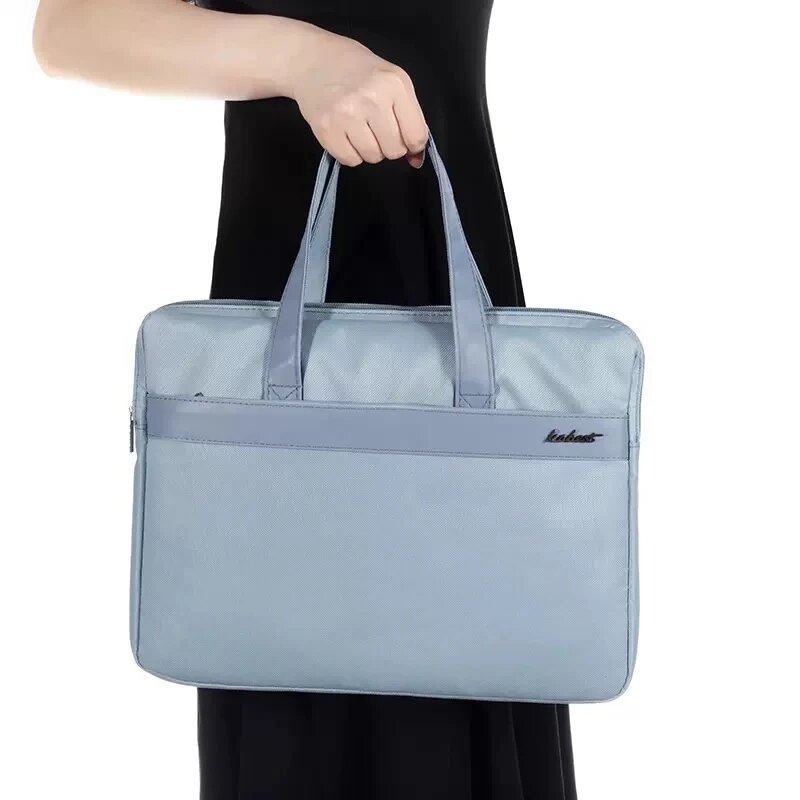 Świeży kolor torba biurowa kobiety torba na laptopa 15 Cal walizka biznesowa tkanina Oxford wodoodporna etui na laptopa