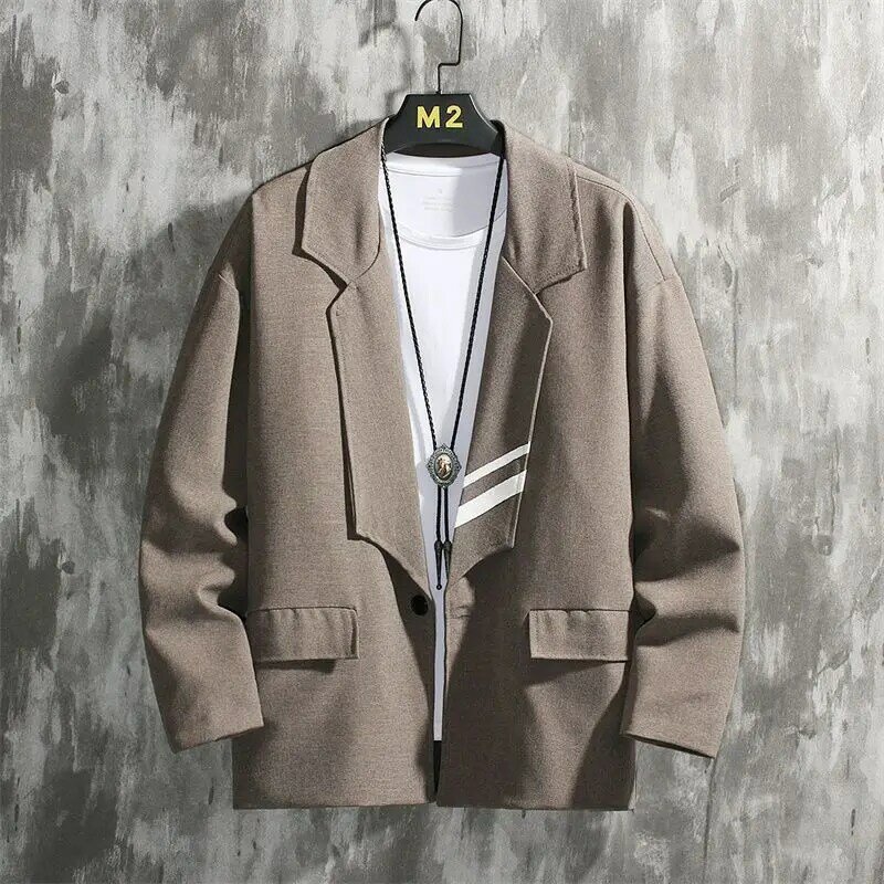 2-A23 2023 trendy brand new high-end men's high-end jacket Korean style handsomasual casual light mature style men's clothing