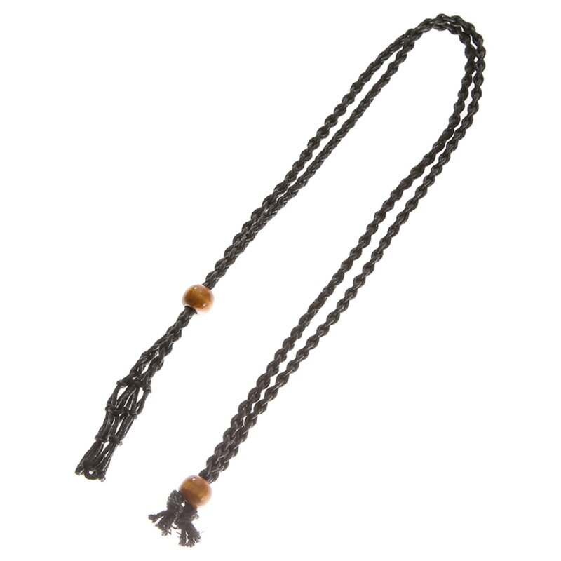 Retro tecido pedra natural pingente colar net bolso oco artesanal jóias masculino feminino o mesmo estilo sem pedras preciosas