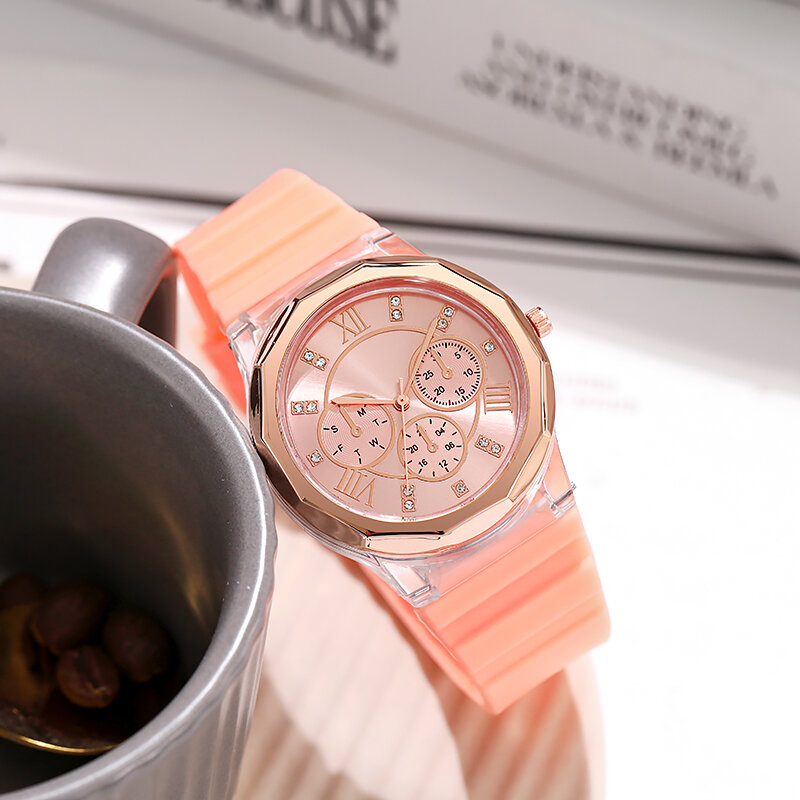 Men's Personality Luxury Simple Jelly Color Fashion Quartz Wrist Watch