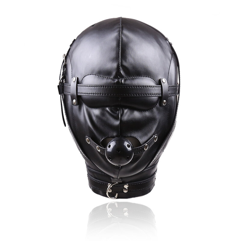 Alternativa Master Slave-Tapón de boca completamente cerrado, máscara Sexy, Bola de boca, cubierta de cabeza, Juguetes sexuales para adultos para mujeres y parejas