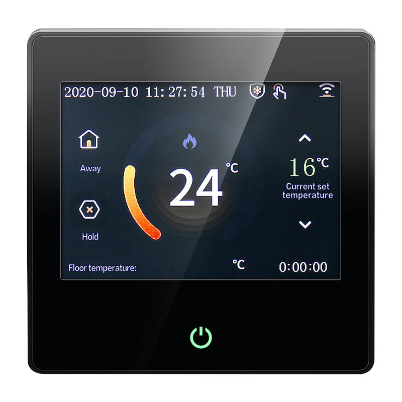 3.5Inch Kleuren Touch Screen Doodle Wifi Slimme Thermostaat Elektrische Vloerverwarming Water Wall-Hung App Voice Control