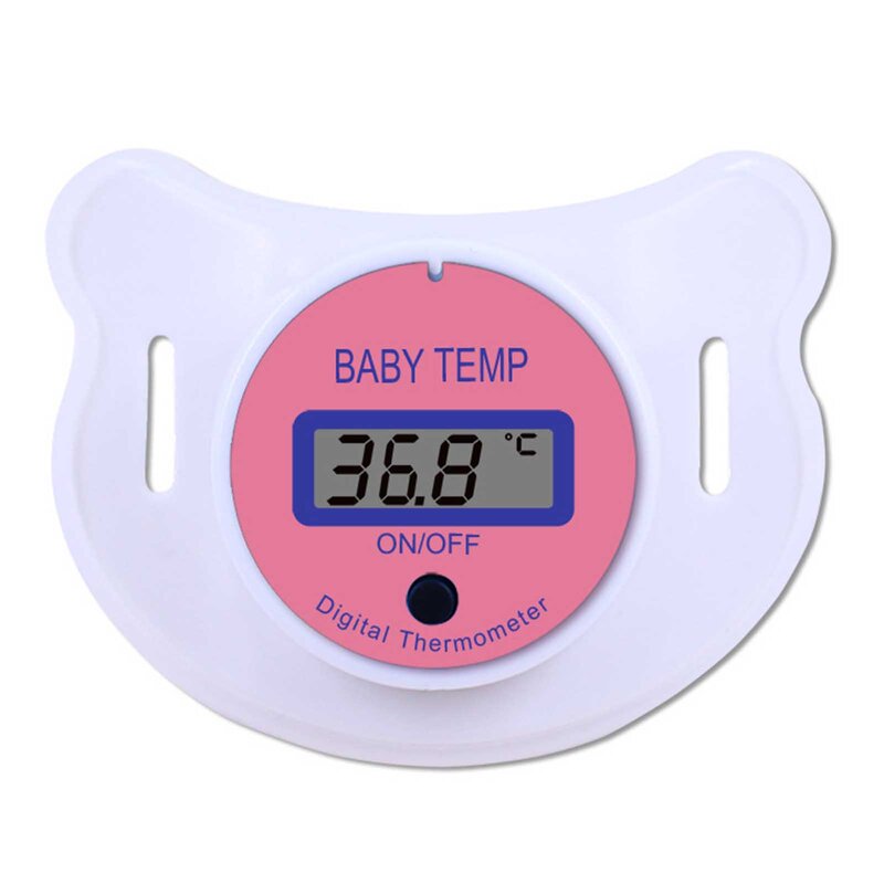 Портативный Детский термометр, удобный в использовании, с дизайном соски, подходит для ротовой температуры ребенка