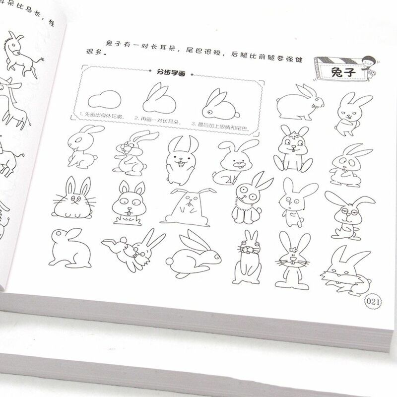 Artystyczny obraz książka dziecko nauczyć się rysować dzieci kolorowanka Graffiti notatnik do rysowania podręcznik jak rysować figurki z patyczków