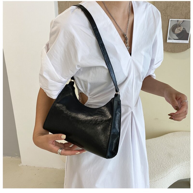 Mode Vintage Frauen Handtaschen neue lässige Frauen Totes Umhängetaschen weibliches Leder einfarbige Kette Handtaschen für Frauen
