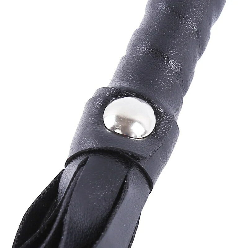 PU Leather Pimp Whip Racing Riding Crop Party Flogger polsini a mano Queen Black Horse Riding Whip