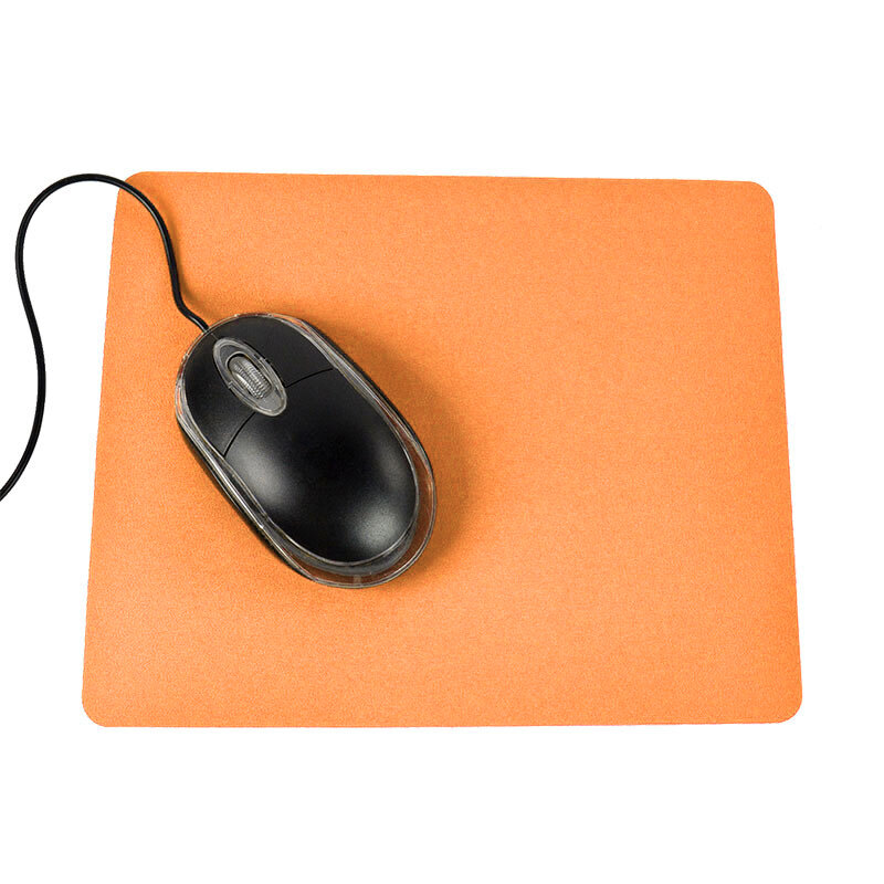 Pequeno mouse de couro antiderrapante para jogos, impermeável, anti-risco, fácil de limpar, tapete para PC, laptop, desktop
