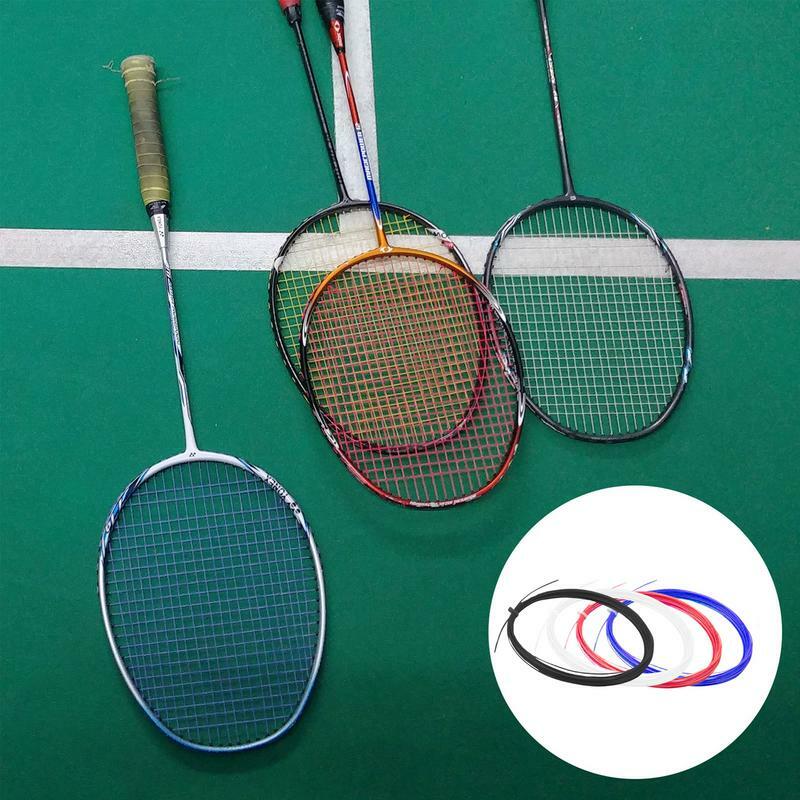 Treinamento durável Nylon Badminton RacketLine, acessório resistente a penas, alta flexibilidade, 0,7mm