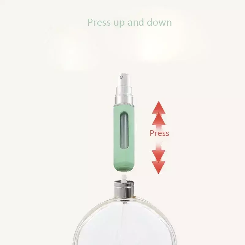Mini botella de recarga de Perfume de relleno inferior portátil de viaje, atomizador de subembotellado de líquido, Frasco recargable, cosmético vacío