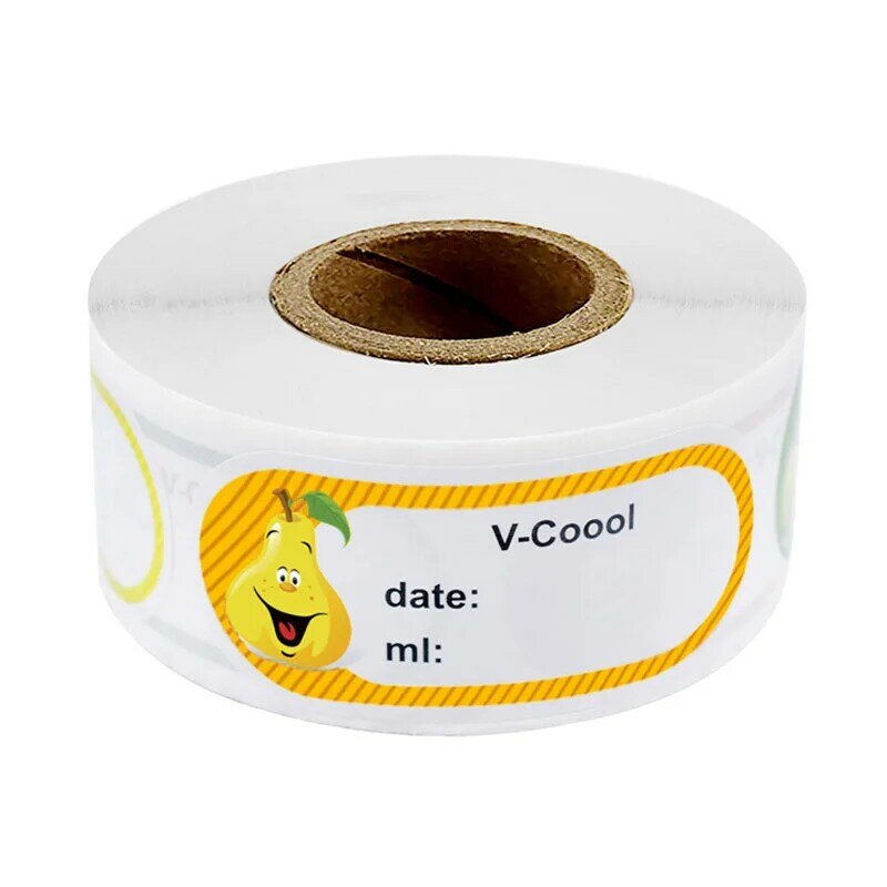 250pcs / Roll 25*50mm Popular Household Kitchen Food Marking Date Roll self-adhesive Label Thank You For Your Order Stickers