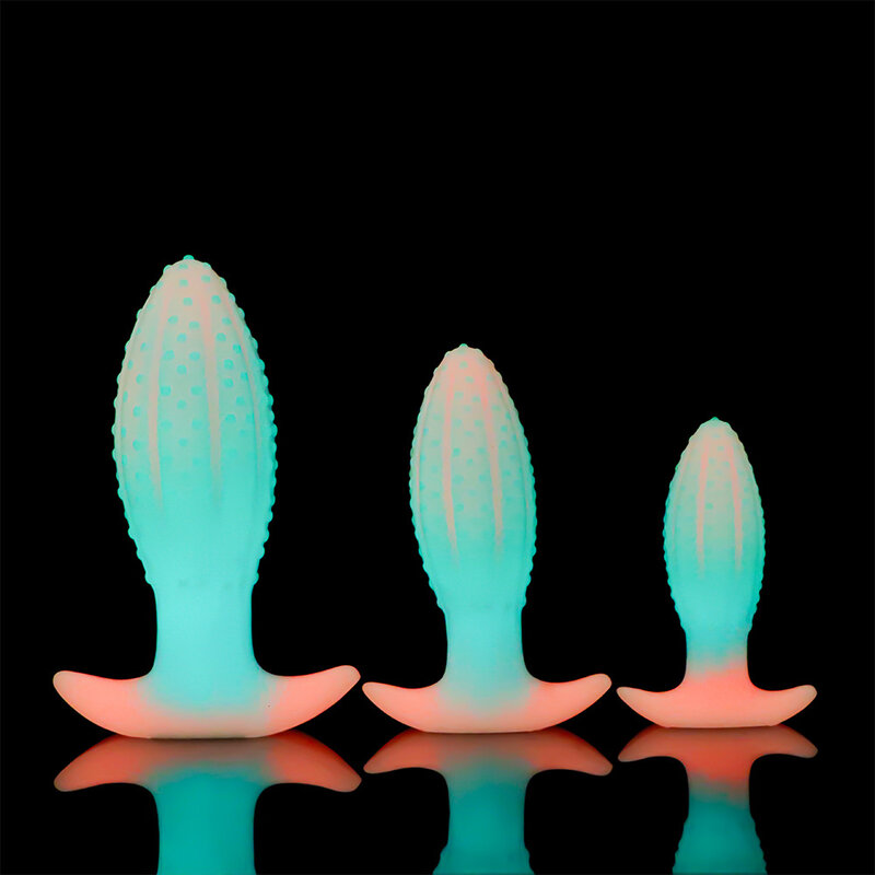 Godemichet Anal Fluorescent en Forme d'Ananas pour Adulte Jouet Sexuel Féminin avec Ventouse, Version 7.0