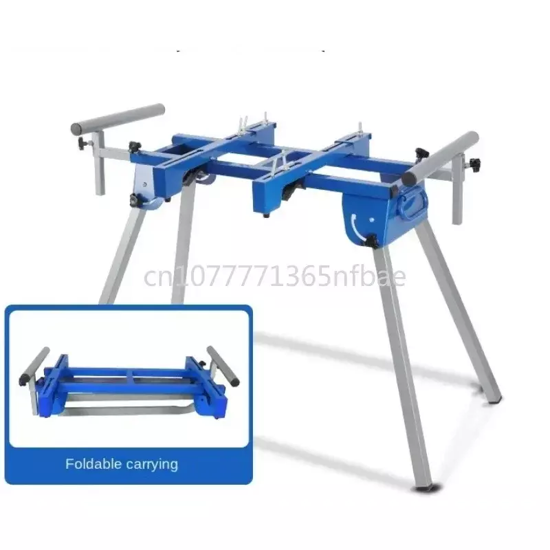 Mobile portable bracket for woodworking workbench, aluminum saw oblique cutting saw bracket
