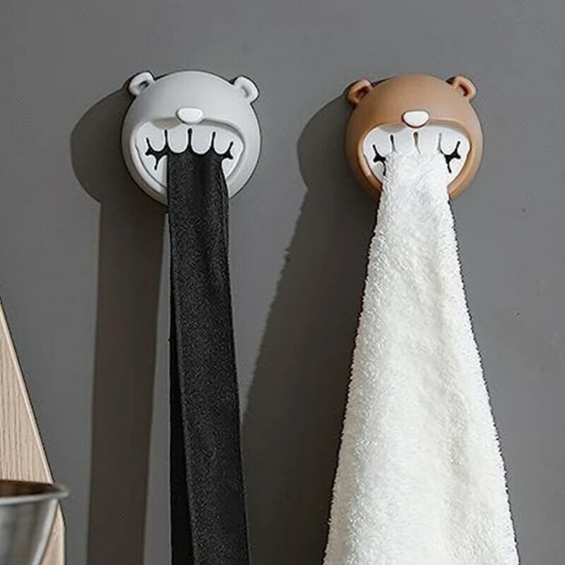 4Pcs Towel Hooks Kitchen Towel Hook Towel Holder Wall Hooks For Towels Bathroom Accessories Towel Hook For Bathroom Wall