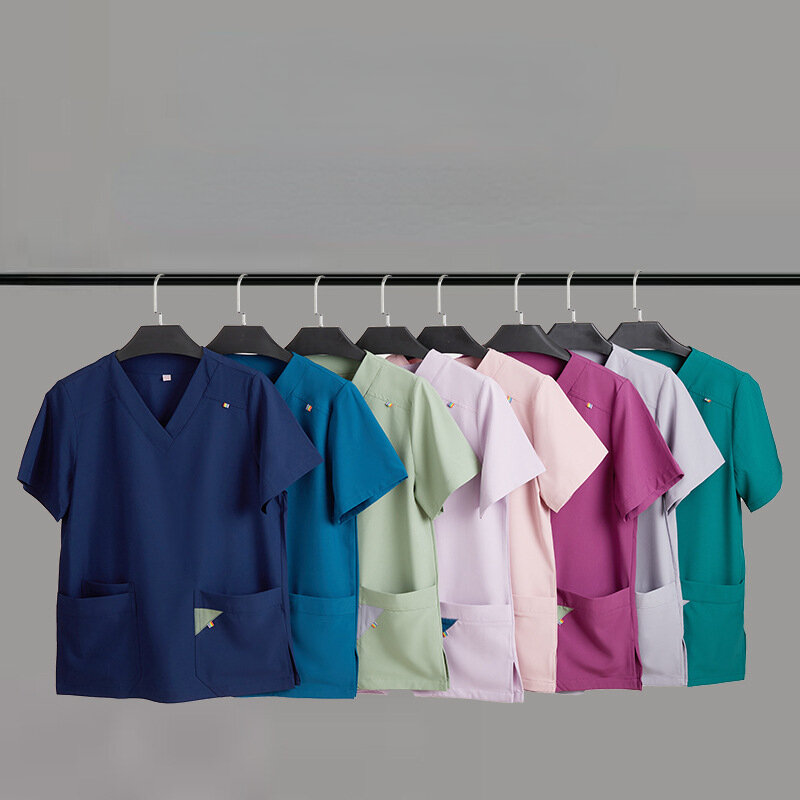 Ärzte chirurgischen medizinischen Anzug für Frauen Krankens ch wester Peelings Sets Haustier pflege Hotel Krankenhaus Uniform Mantel Frauen Hosen und Jacke Set