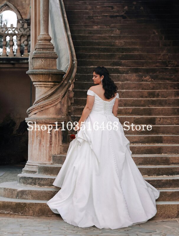 Elegant Wedding 2024 For Women White One Shoulder Bridal Party Dresses Corseted A-Line Couture Long Robes De Soirée