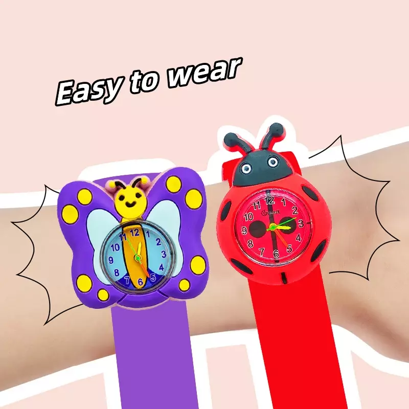 Jam tangan anak-anak kartun 3D hewan hadiah pesta ulang tahun anak laki-laki anak perempuan jam tangan elektronik Digital mainan jam waktu belajar