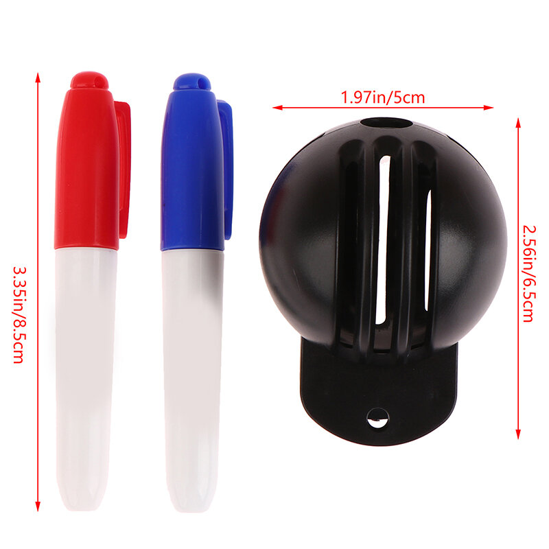 1Set Double-sided Golf Ball Line Liner Marker With 2 Marking Pens Template Alignment Marks Tool Portable Sports Accessories