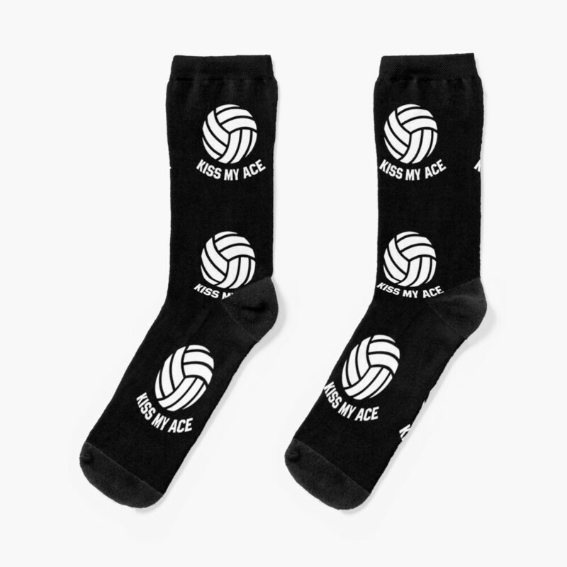 Volleyball-Kuss meine Ass Socken Sport Schnee Anti-Rutsch-Socken Frau Männer